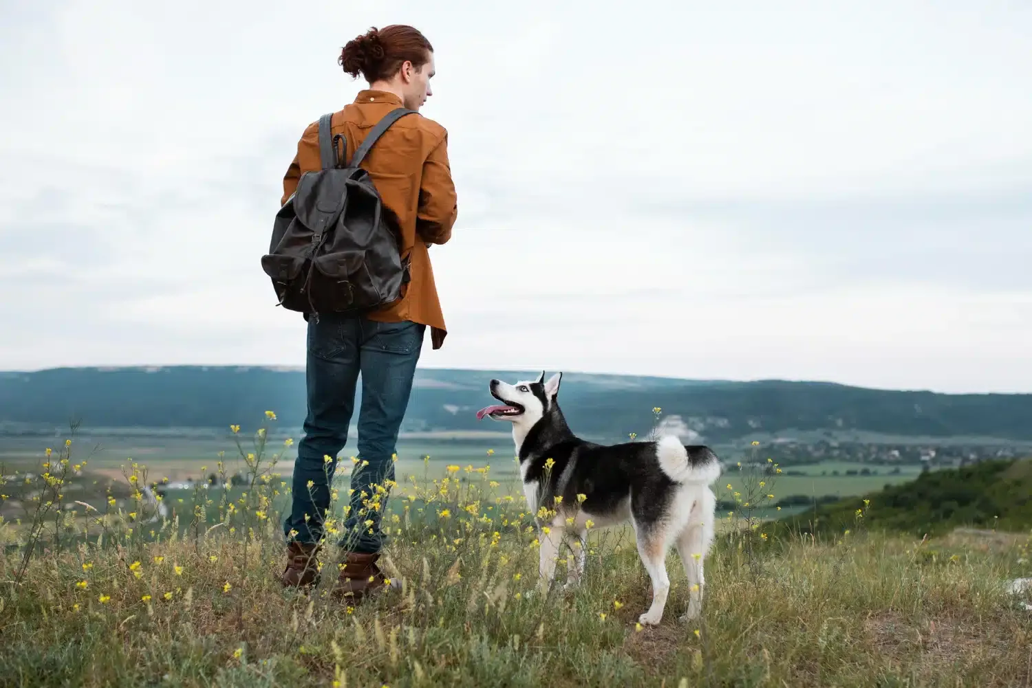 Naturnahe Stellplätze mit Hunden